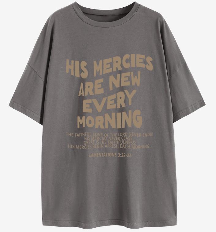 His Mercies Oversize Tee (Women)