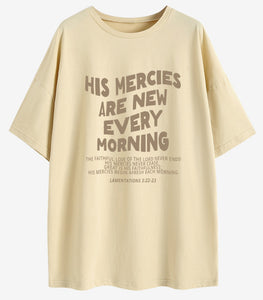 His Mercies Oversize Tee (Women)