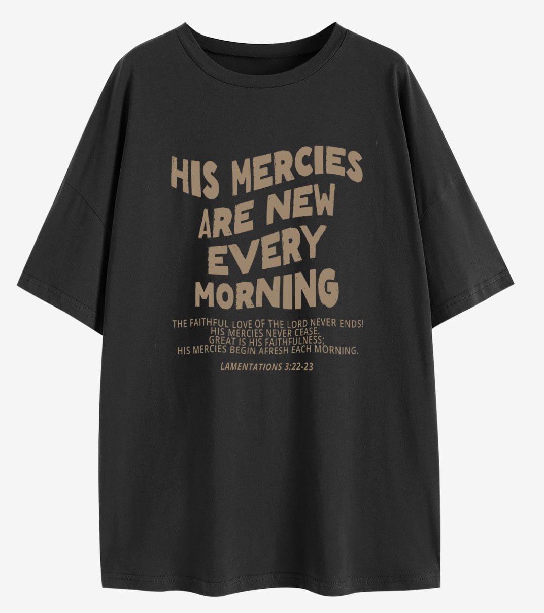 His Mercies Oversize Tee (Women)