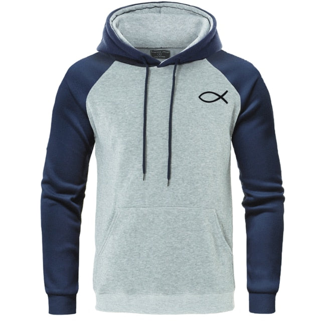 Jesus Fish Hoody (Men)