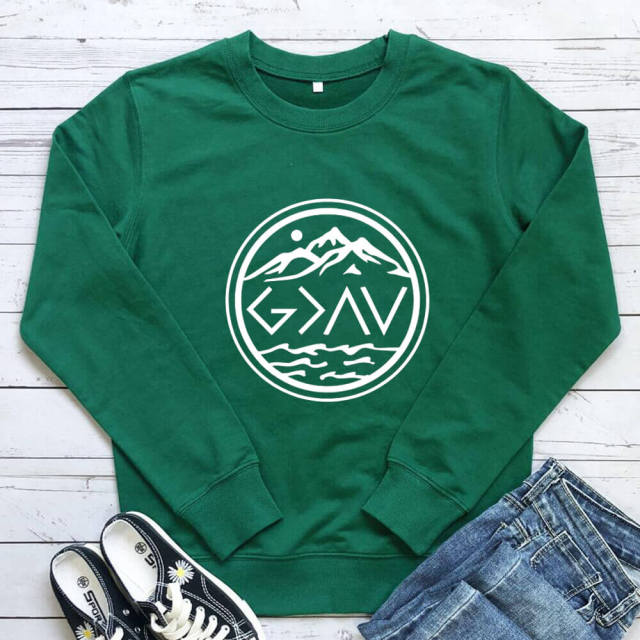 God is Greater Sweatshirt (Women)